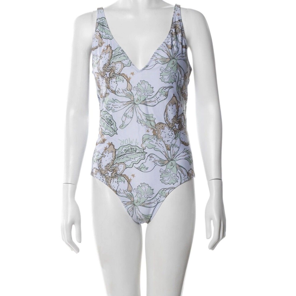 Las Surenas One Piece Amor Floral Swimsuit Medium